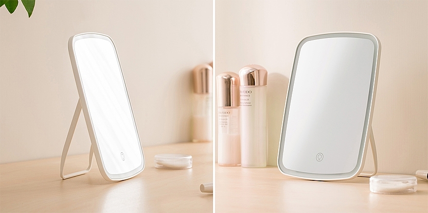Дзеркало для макіяжу Jordan Judy NV026, з LED підсвіткою, біле - Xiaomi — фото N2