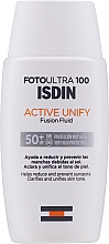 Парфумерія, косметика Сонцезахисний флюїд для обличчя проти пігментних плям - Isdin Foto Ultra 100 Active Unify Fusion Fluid SPF50+