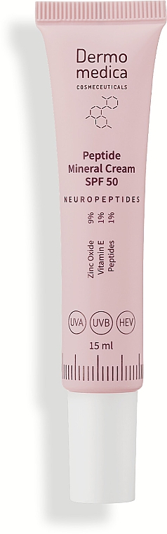 Пептидний крем для обличчя - Dermomedica Neuropeptide Peptide Mineral Cream SPF50 — фото N2