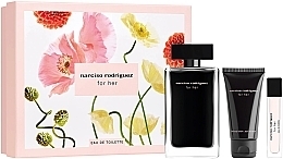 Духи, Парфюмерия, косметика Narciso Rodriguez For Her - Набор (edt/100ml + edt/mini/10ml + b/lot/50ml)