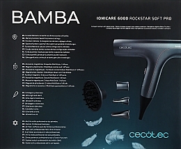 Фен для волос - Cecotec Bamba IoniCare 6000 RockStar Soft Pro  — фото N2