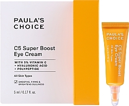Концентрированный крем для глаз с витамином С - Paula's Choice C5 Super Boost Eye Cream Travel Size — фото N2