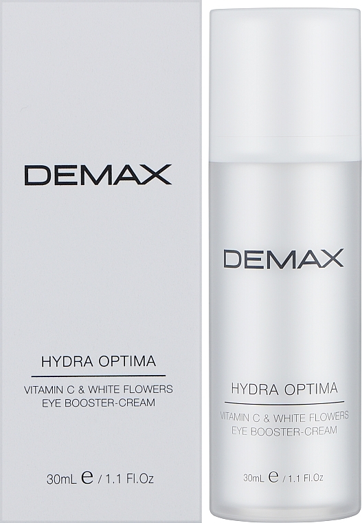 Крем для зоны вокруг глаз "Витамин C и белые цветы" - Demax Hydra Optima Vital Eye Booster Cream C & White Flowers — фото N4