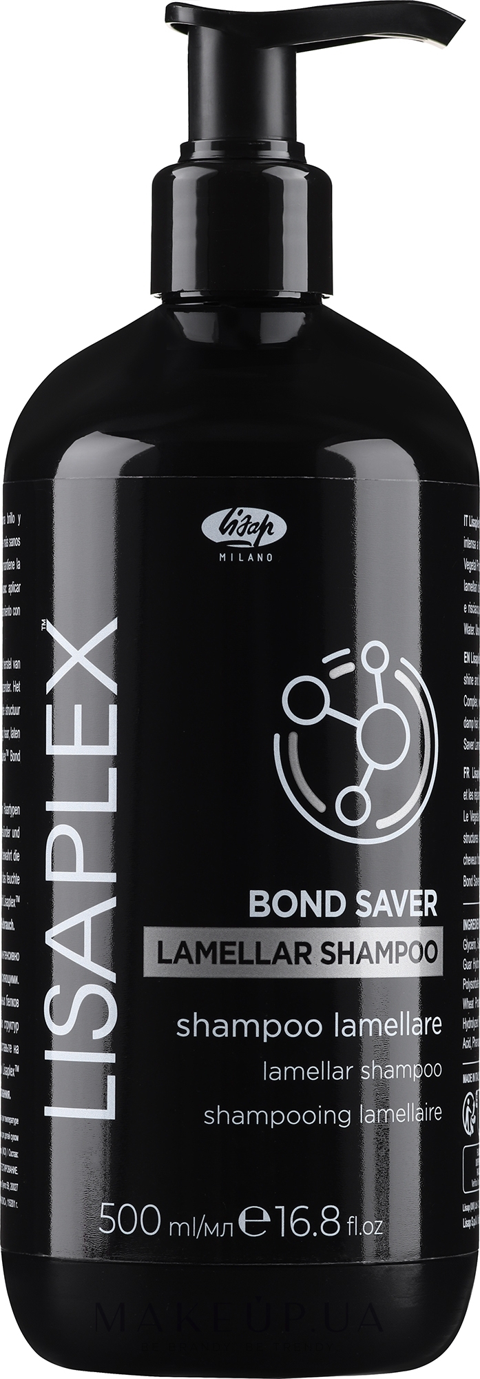 Шампунь для волос - Lisap Lisaplex Bond Saver Lamellar Shampoo  — фото 500ml