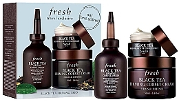 Духи, Парфюмерия, косметика Набор - Fresh Black Tea Firming Trio (f/cr/50ml + eye/conc/15ml + f/ser/50ml)