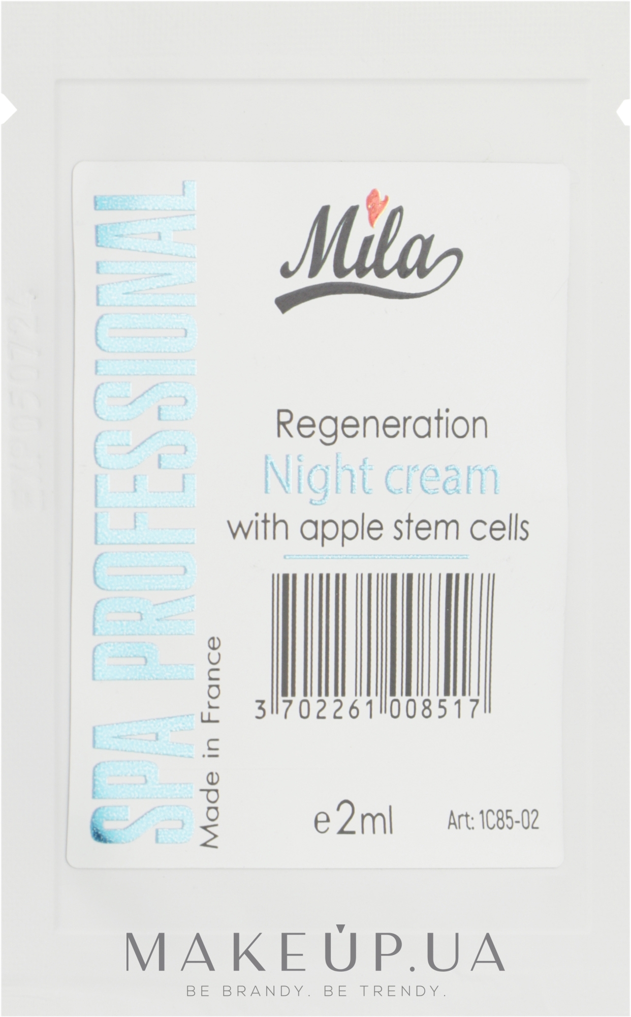Восстанавливающий ночной крем с стволовыми клетками яблока - Mila Regeneration Night Cream With Apple Stem Cells (пробник) — фото 2ml