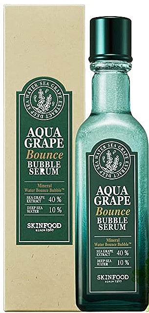 Увлажняющая кислородная сыворотка с экстрактом морского винограда - SkinFood Aqua Grape Bounce Bubble Serum — фото N1