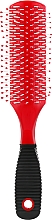 Парфумерія, косметика Масажна щітка для волосся, HB-01-01, червона - Beauty LUXURY