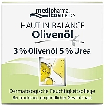 Увлажняющий крем для лица с мочевиной 5% - Medipharma Cosmetics Haut In Balance Olivenol — фото N2