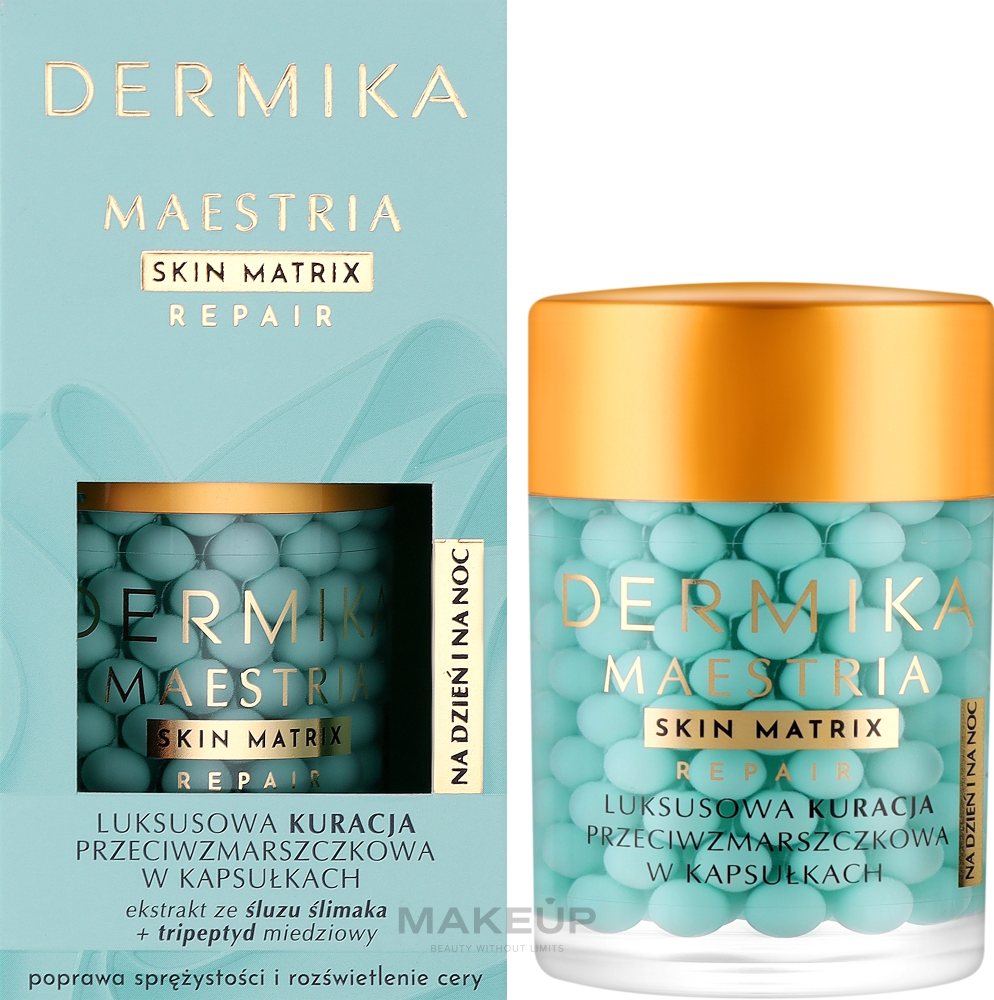 Розкішний засіб проти зморщок у капсулах - Dermika Maestria Skin Matrix — фото 60g