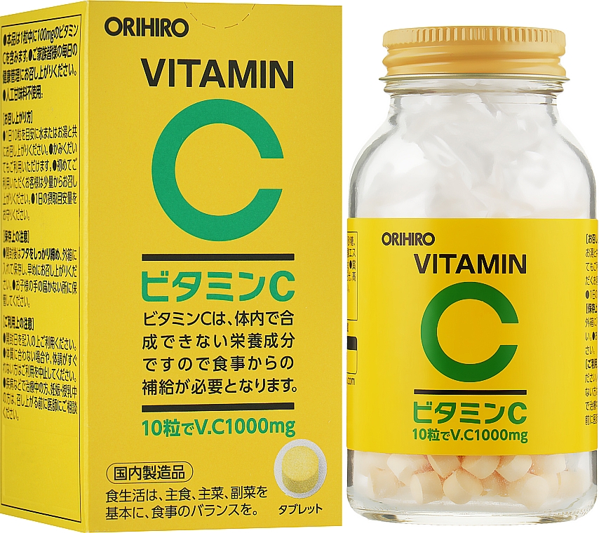 Вітамін С, 1000 мг - Orihiro Vitamin C — фото N2