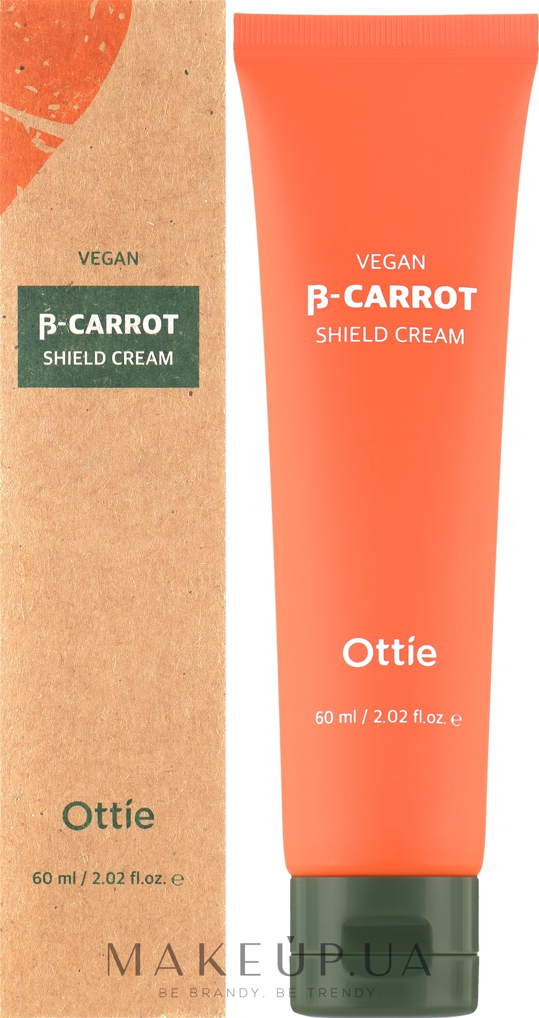 Укрепляющий крем на основе органической моркови - Ottie Vegan Beta-Carrot Shield Cream — фото 60ml