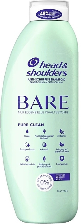 Шампунь против перхоти - Head & Shoulders Bare Pure Clean Shampoo — фото N1