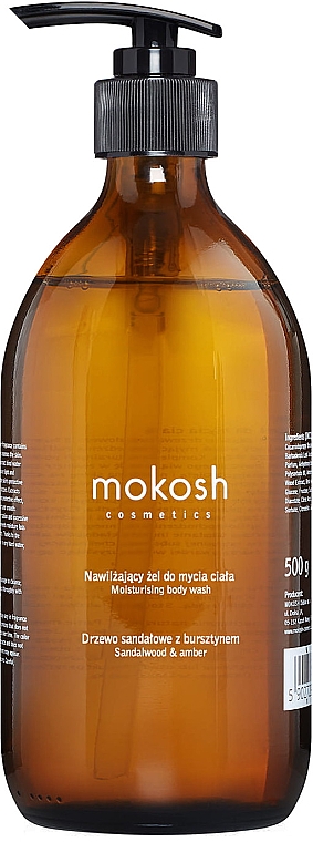 Увлажняющий гель для душа "Сандаловое дерево и амбра" - Mokosh Cosmetics Moisturizing Body Wash Sandalwood & Amber — фото N1