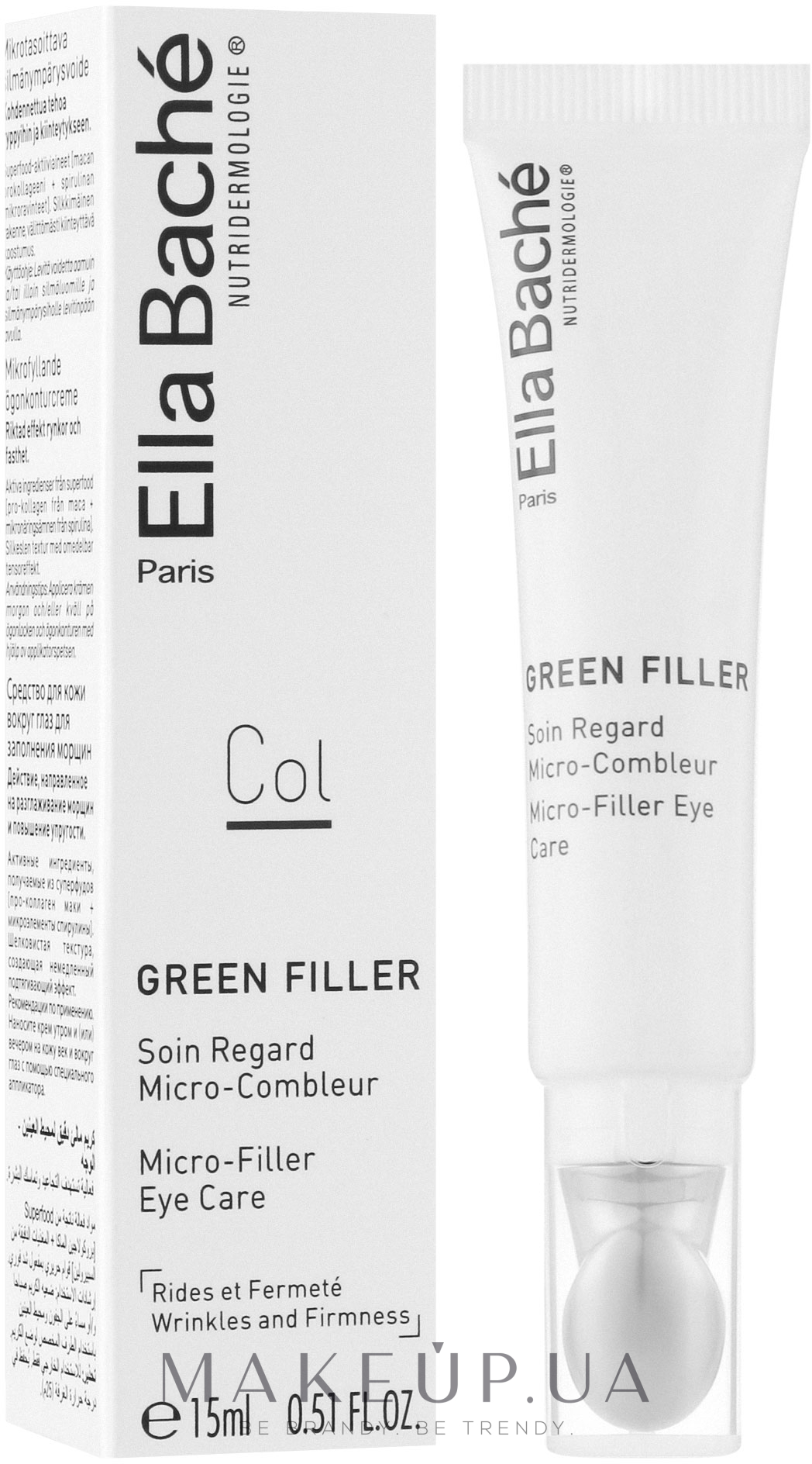 Микро-филлер-омолаживающий крем для век - Ella Bache Nutridermologie® Lab Green Filler Micro-filler Eye Care — фото 15ml