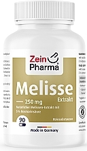 Харчова добавка "Екстракт меліси", 250 мг - Zein Pharma Melissa Extract 250mg Capsules — фото N1