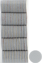 Змінні бафи для педикюрного диска, 26 мм, 180 грит, сірі - ThePilochki — фото N1