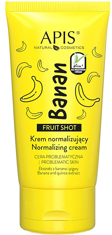 Крем для лица с ароматом банана - Apis Professional Fruit Shot Normalizing Cream Banana — фото N1