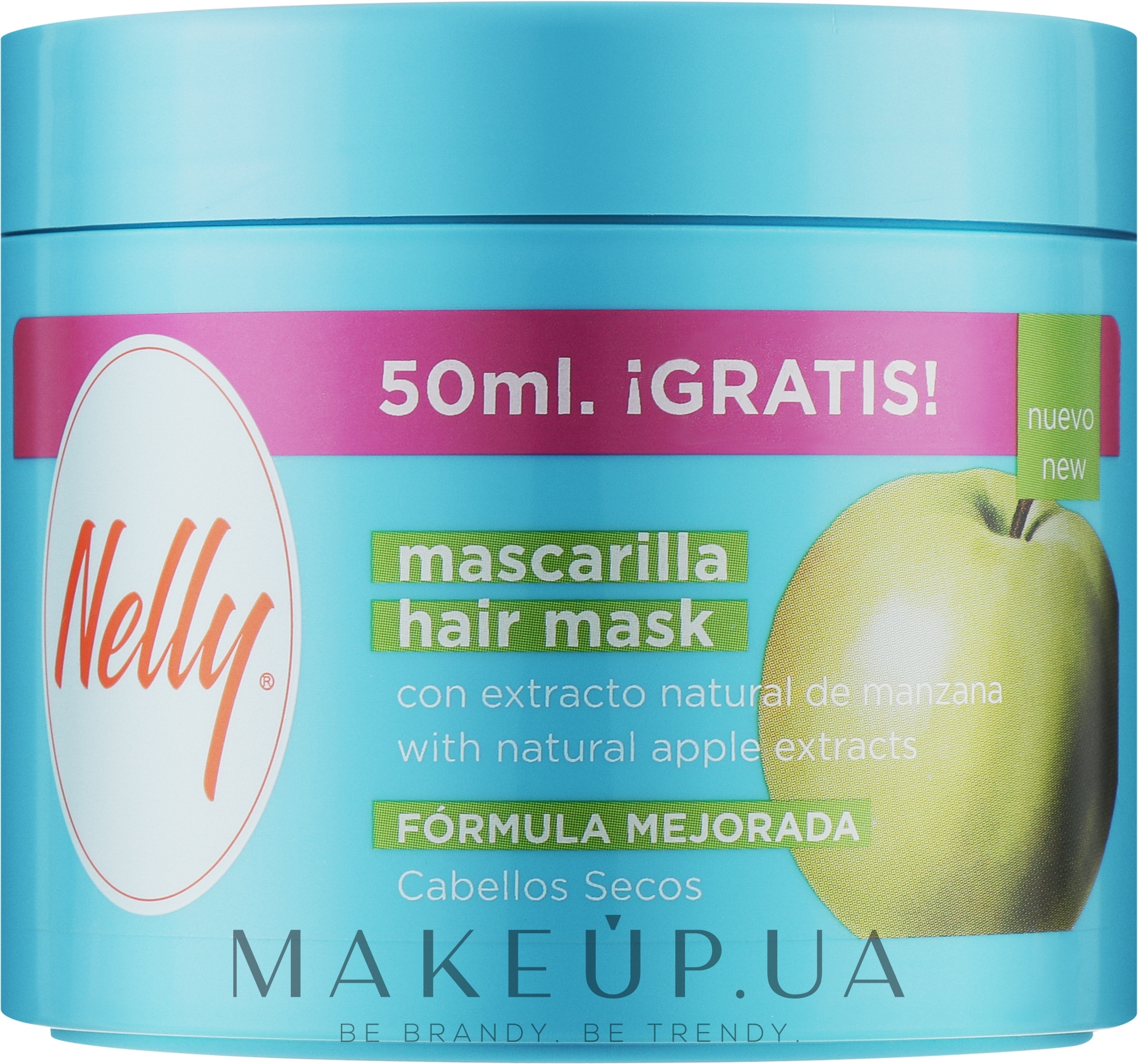 Маска для пошкодженого волосся "Apple Extracts" - Nelly Hair Mask — фото 300ml