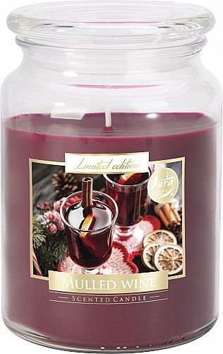Ароматическая премиум-свеча в банке "Глинтвейн" - Bispol Premium Line Scented Candle Mulled Wine — фото N1