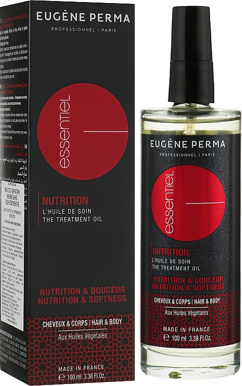 УЦЕНКА Питательно-восстанавливающее масло для волос - Eugene Perma Essentiel Nutrition Oil * — фото N2