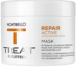Духи, Парфюмерия, косметика Интенсивная питательная, восстанавливающая маска для поврежденных волос - Montibello Treat NaturTech Repair Active Mask