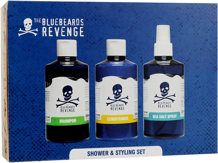 Набор - The Bluebeards Revenge Shower & Styling Set (h/spray/300ml + shm/300ml + cond/300ml) — фото N1
