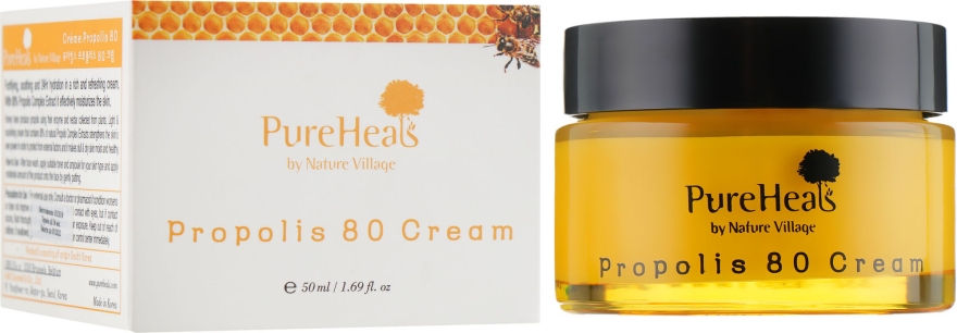 Захисний крем для обличчя з екстрактом прополісу - PureHeal's Propolis 80 Cream — фото N1
