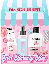Духи, Парфюмерия, косметика Подарочный набор - Beauty Box Mrabber Girls Mr.Scrubber (h/cr/30g + sh/gel/200ml + sprey/60ml)