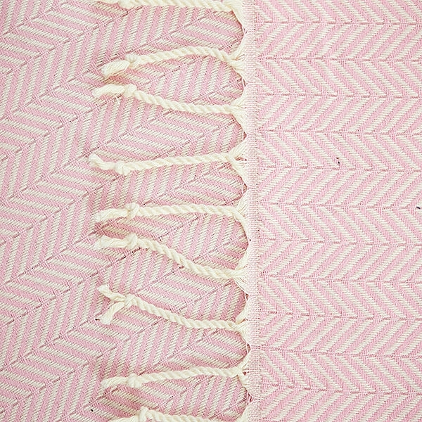 Полотенце для хаммама, светло-розовое - Yeye Dalma — фото N1