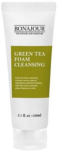 Очищающая пенка с экстрактом зеленого чая - Bonajour Green Tea Foam Cleansing
