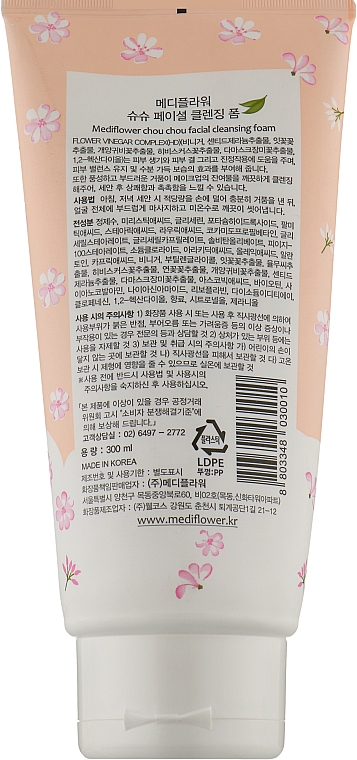 Пінка для вмивання з екстрактом фруктів - Medi Flower Chou Chou Facial Cleansing Foam — фото N2