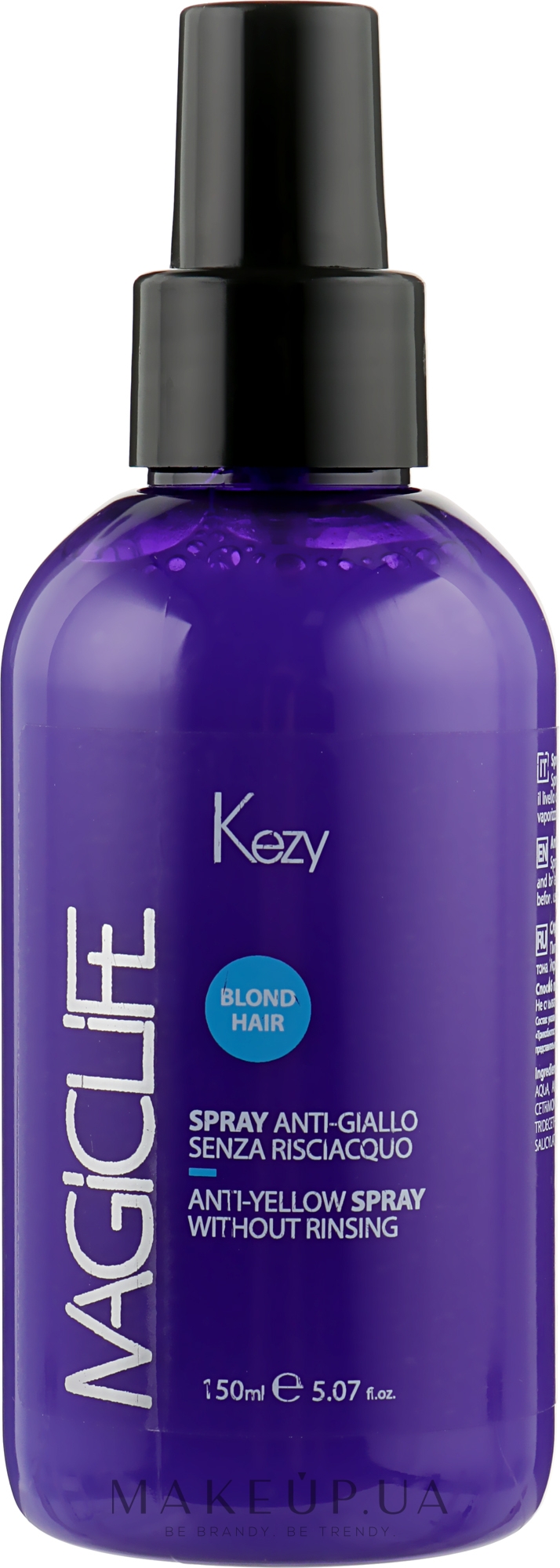 Спрей проти жовтизни волосся - Kezy Magic Life Anti-Yellow Spray — фото 150ml