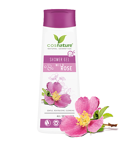 Ухаживающий гель для душа "Шиповник" - Cosnature Shower Gel Wild Rose — фото N1