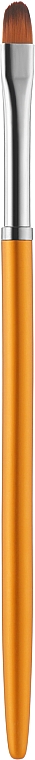 Кисть скругленная для геля, жёлтая, 8 мм - Vizavi Professional