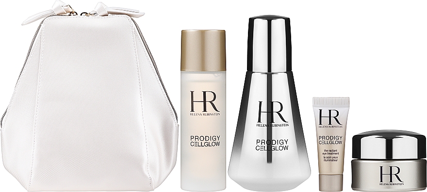 Набір для догляду за обличчям - Helena Rubinstein Prodigy Cellglow (conc/50ml + essence/30ml + balm/3ml + cr/15ml + pouch) — фото N2