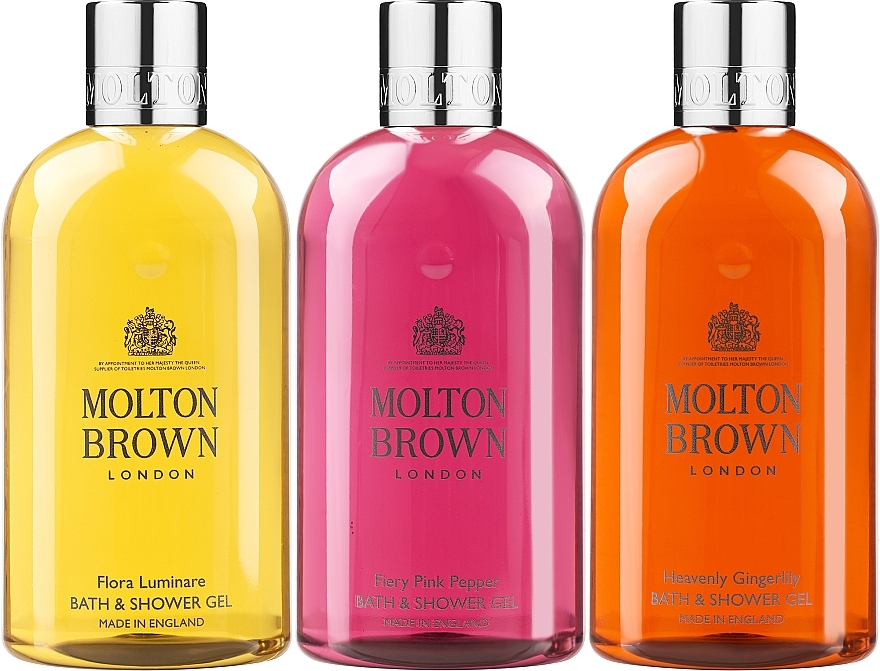 Molton Brown Floral & Spicy Body Care Collection - Набір (sh/gel/3*300ml) — фото N2