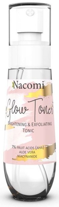 Осветляющий тоник для лица - Nacomi Glow Brightening & Exfoliating Tonic — фото N1