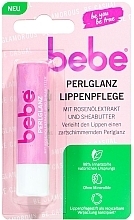 Парфумерія, косметика Бальзам для губ з перламутровим відтінком з екстрактом трояндової олії та маслом ши - Bebe Pearlescent Lipstick Lip Balm