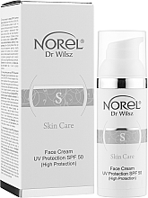 Солнцезащитный крем с высокой степенью защиты SPF 50 - Norel Skin Care Face Cream UV Protection SPF 50 — фото N2