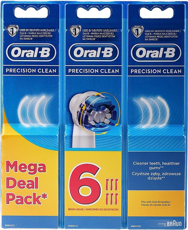 Насадки для электрических зубных щеток, 4+2 шт - Oral-B Precision Clean