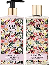 Набор - Vivian Gray Sensual Jasmine (sh/gel/350ml + b/lot/350ml) — фото N2