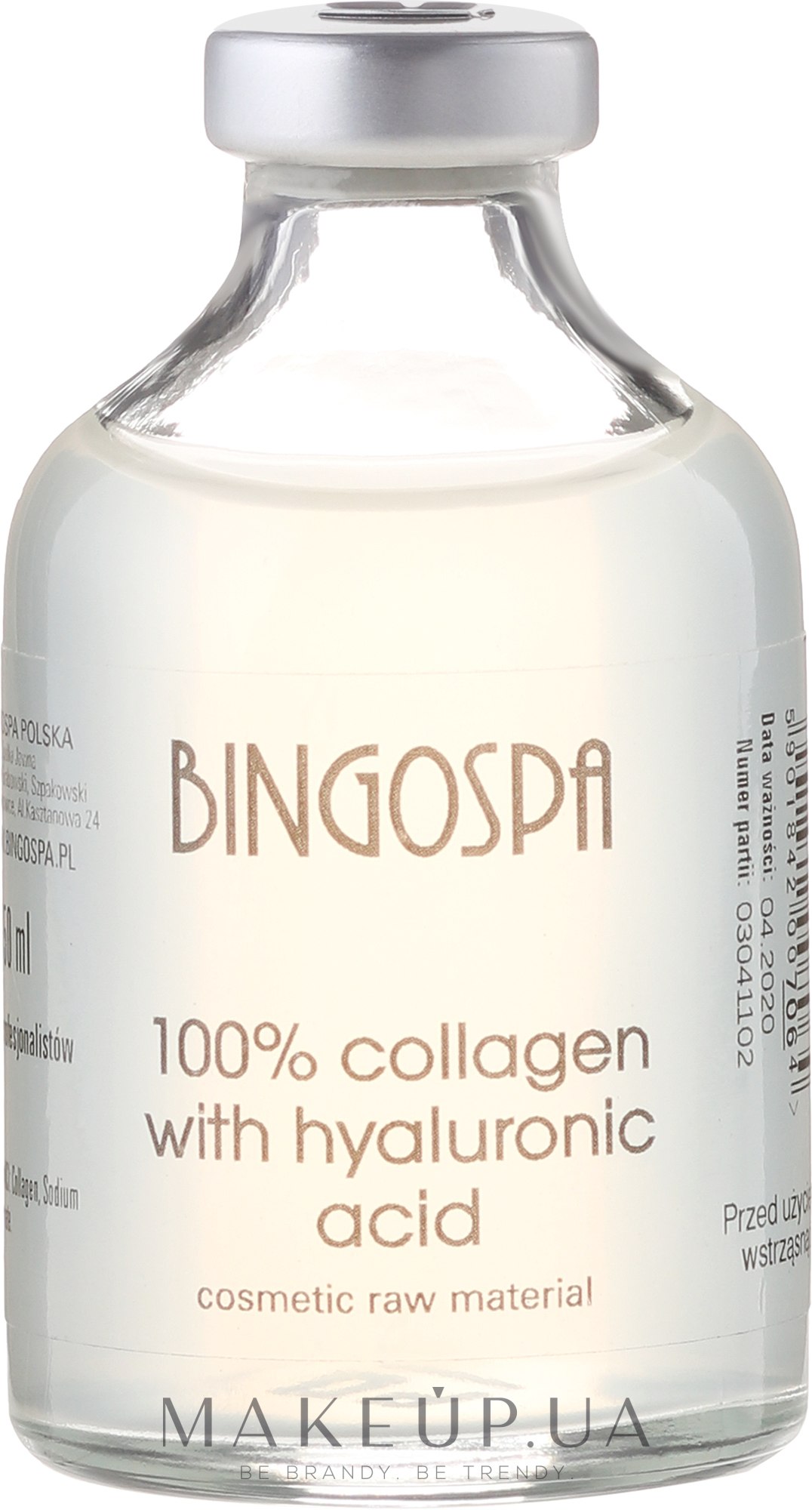 Колаген із гіалуроновою кислотою - Bingospa 100% Collagen with Hyaluronic Acid — фото 50ml