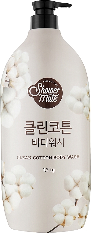 Гель для душу «Ніжність бавовни» - KeraSys Shower Mate Clean Cotton Body Wash — фото N1