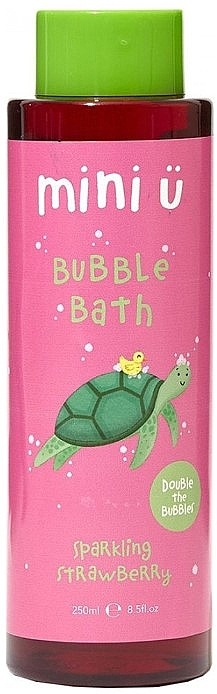 Піна для ванни "Мерехтлива полуниця" - Mini U Sparkling Strawberry Bubble Bath — фото N1