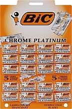 Духи, Парфюмерия, косметика Набор лезвий для станка "Chrome Platinum", 5x20 шт. - Bic