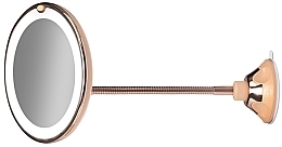 Духи, Парфюмерия, косметика Зеркало 17 см, розовое золото - Gillian Jones LED Mirrow
