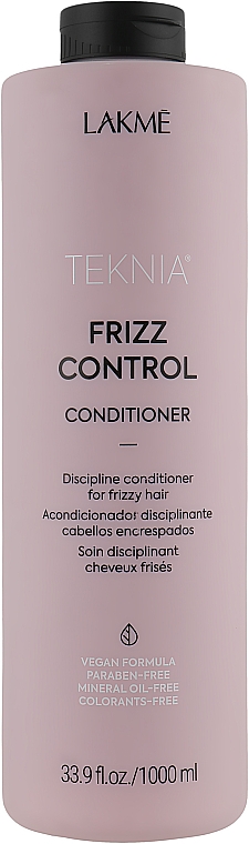 Дисциплинирующий кондиционер для непослушных или вьющихся волос - Lakme Teknia Frizz Control Conditioner — фото N4