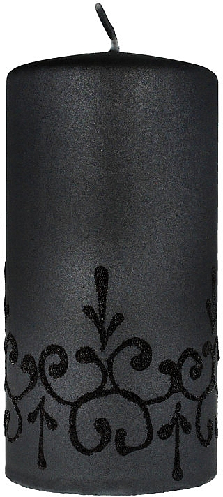Декоративна свічка "Тіффані", 7x14 см, чорна - Artman Tiffany Candle — фото N1