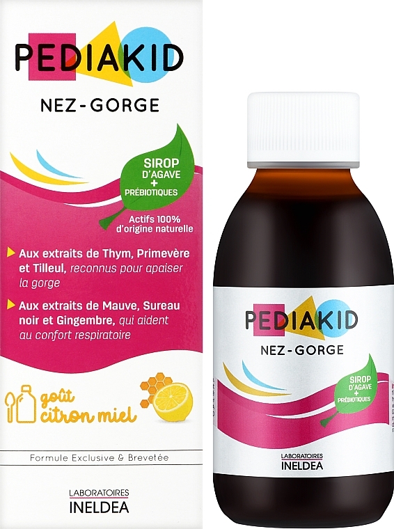 Сироп для носа и горла: Очищение и снятие воспаления - Pediakid Nez-Gorge Sirop — фото N2